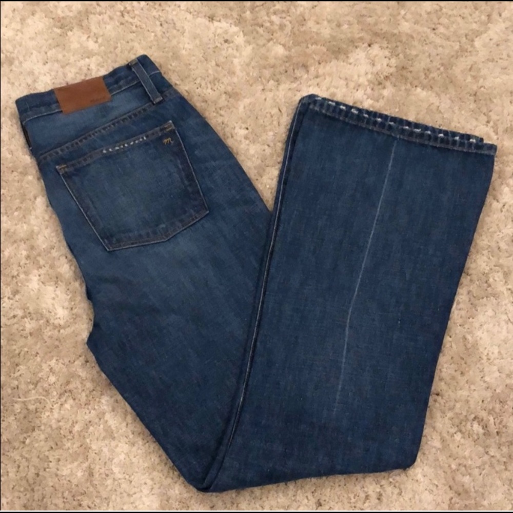 Madewell High Rise Rigid Flare Distressed Jean NWT